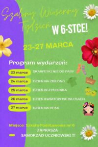 Plakat promujący Szalony Wiosenny Tydzień