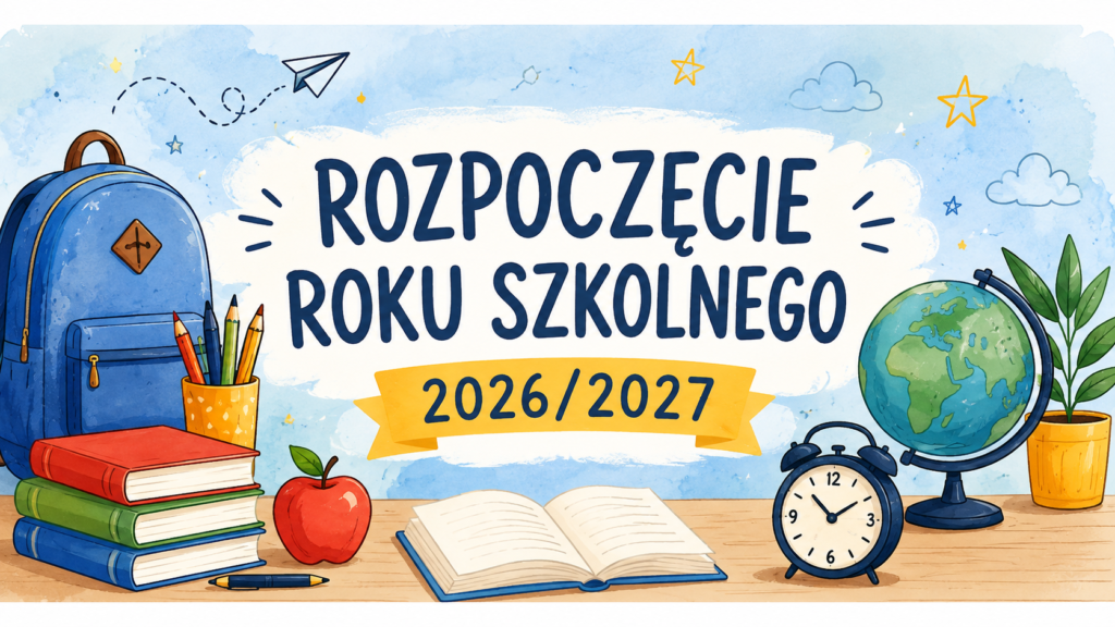 Rozpoczęcie roku szkolnego 2026/2027 – grafika informacyjna